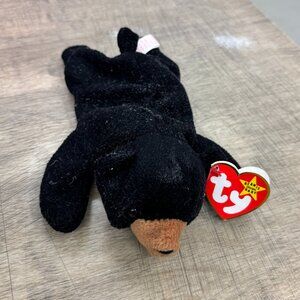 RARE/RETIRED Ty "Blackie" Bear Beanie Baby - Vintage 1993/1994 with tags